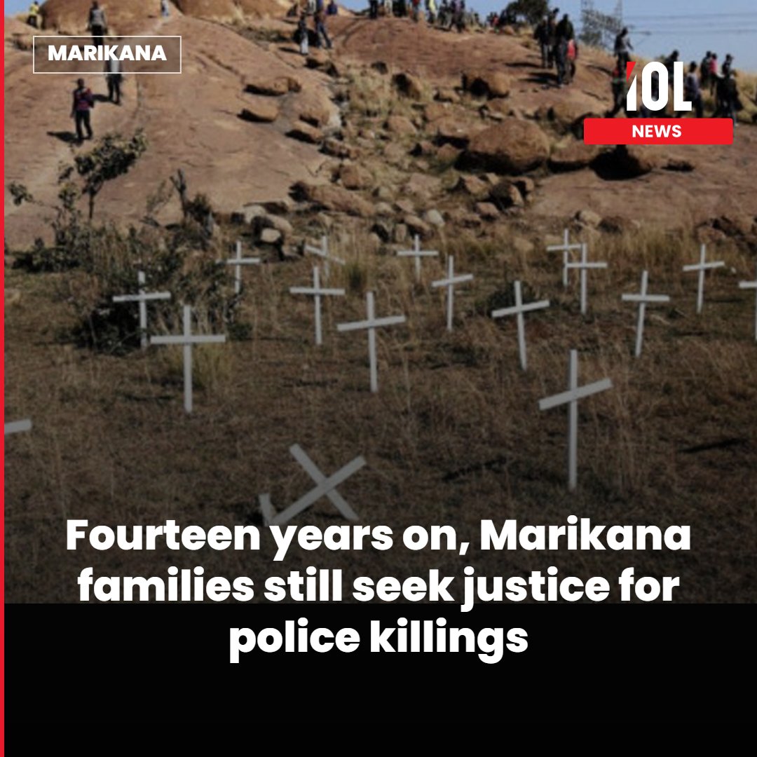 IOL's tweet photo. Fourteen years after 34 striking mineworkers were shot and killed by police at Marikana, the families of those who died and survivors of the massacre are still waiting for answers, accountability and justice.
Read on https://t.co/EGIl7t6d9s
#Marikana #SERI #Justice https://t.co/i7I0QNQQmG