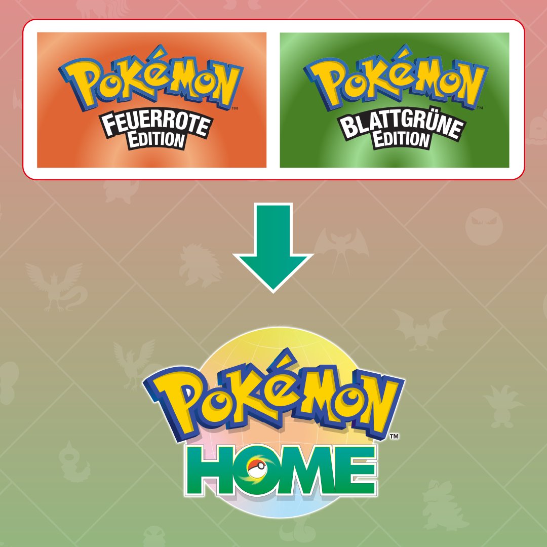 PokemonDEU's tweet photo. Pokémon HOME wird ab Oktober 2026 mit Pokémon Feuerrote Edition und Pokémon Blattgrüne Edition verlinkt werden können! 🔥🍃 https://t.co/JSd9I33rsW