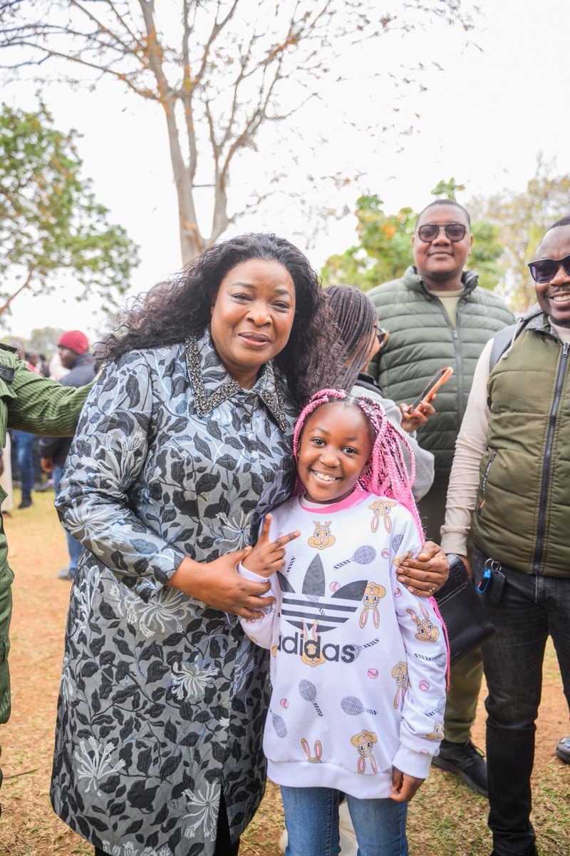 MrsHichilema's tweet photo. Every ballot is a voice, every vote a step. With my husband, President Hichilema, and our family, we cast our votes this morning at Kabulonga Boys Polling Station in Lusaka. So proud to stand with thousands of Zambians who showed up to affirm our belief in democracy, the power of participation, and the responsibility of exercising our civic duty. 🇿🇲