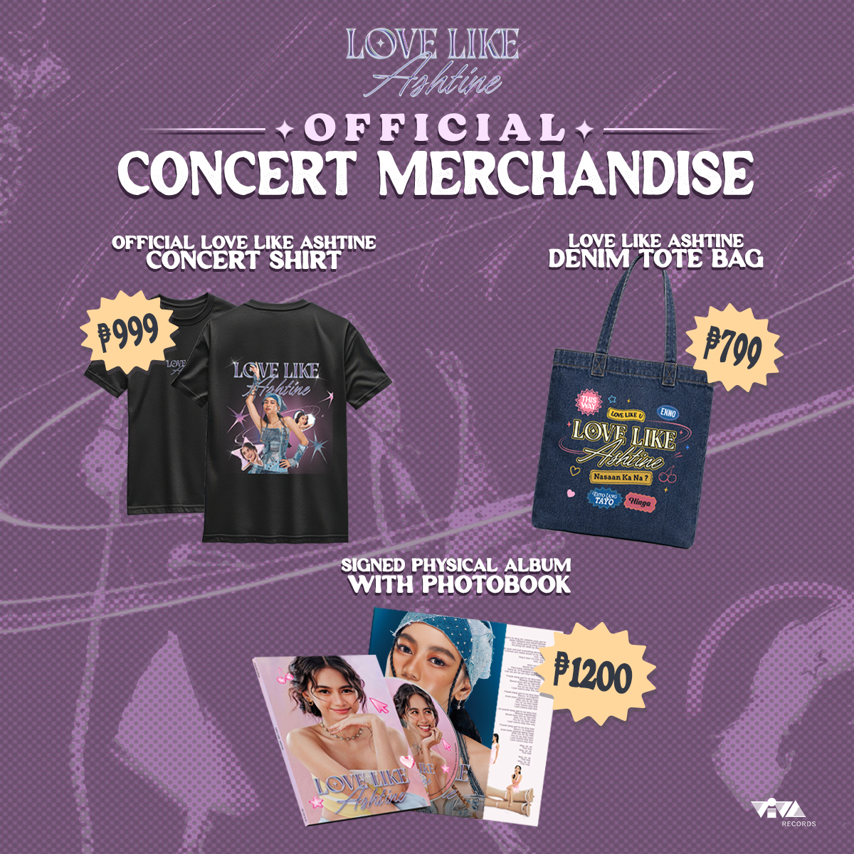 viva_records's tweet photo. 💗 LOVE LIKE ASHTINE 💗
Official Concert Merchandise

Get ready to secure these exciting official concert merch items for Ashtine Olviga’s 1st Solo Concert! ✨

🛍️ PRE-ORDER OPENS TOMORROW
📅 August 14, 2026
⏰ 6:00 PM
📍 Via our Helixpay site https://t.co/O8GGo9WC0g