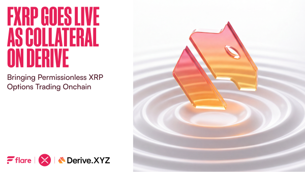 FlareNetworks's tweet photo. FXRP is now live as collateral on @derivexyz - the largest onchain options exchange.

Trade XRP options and perps against FXRP. Self-custodial. Permissionless.

XRPFi on @FlareNetworks means having options☀️ https://t.co/yjjLdaP2c5
