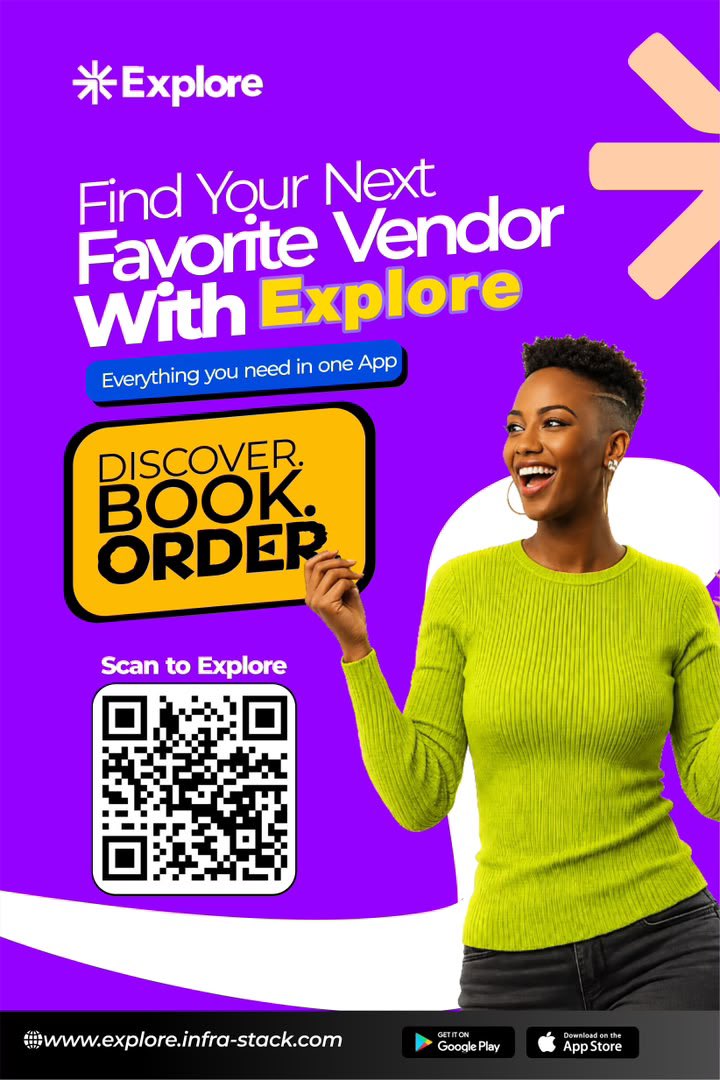 infra_stack's tweet photo. Scan and start exploring 

#ExploreApp #SmartShopping #DiscoverMore #BookWithEase #ExploreNigeria https://t.co/VfTxonLuqR