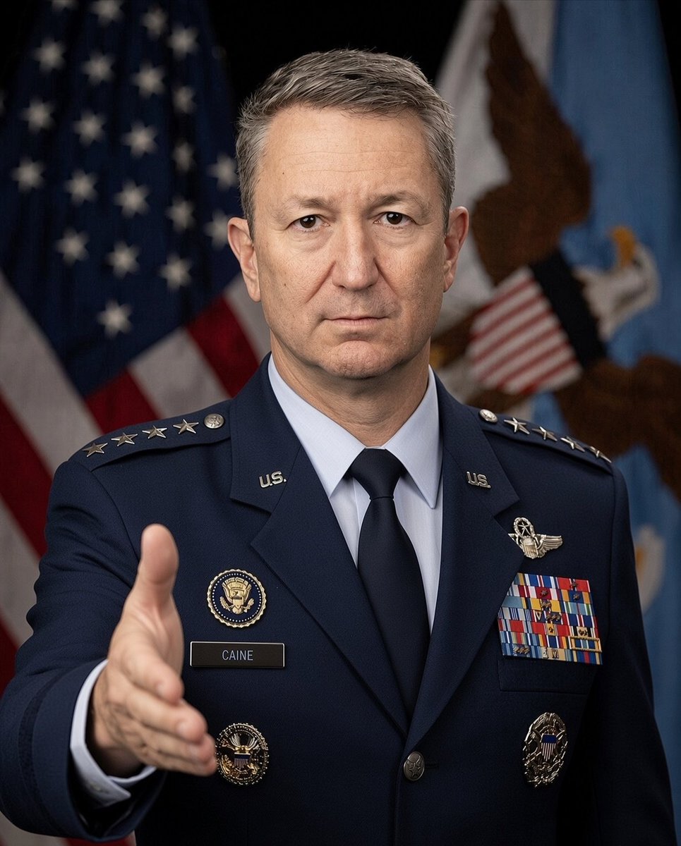 Melibson_'s tweet photo. If you get a chance to meet 🇺🇸 General Dan Caine, would you shake hands with him ???
1 - ○ Yes
2 - ○ No https://t.co/YKzECZOsBx