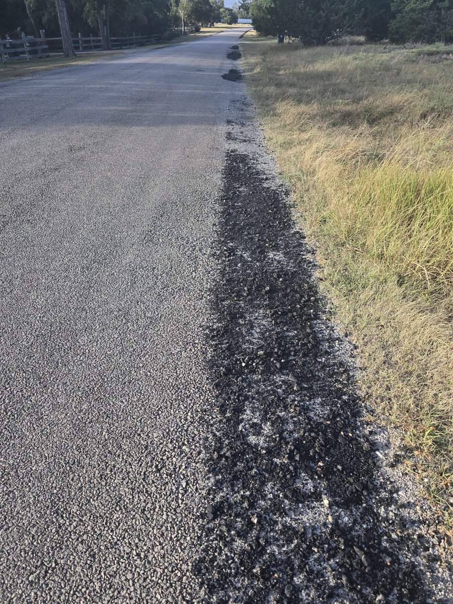 vileTexan's tweet photo. I pay $16,000 in properly taxes every year. 

The county doesn't provide gas.
The county doesn't proved water.
The county doesn't provide trash.
The county doesn't provide sewer. 
The county doesn't provide electricity. 

What does the county do? 

They stop by once a year to chip seal my road so they can claim it's "county" maintained so they can collect $16,000 in property taxes from me every year.