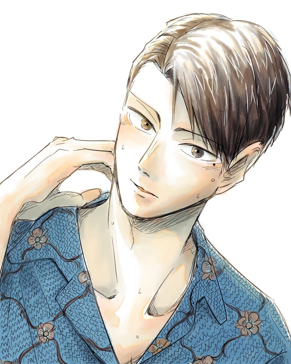 sabaii38's tweet photo. エスニックシャツっぽい理津を描いたら楽しかったので、崎丘ver.も描いてみた🌴

エスニックシ��ツっぽい崎丘
略してエス丘
#セカンドバージン・セカンドライフ https://t.co/WTAaOpcqHn