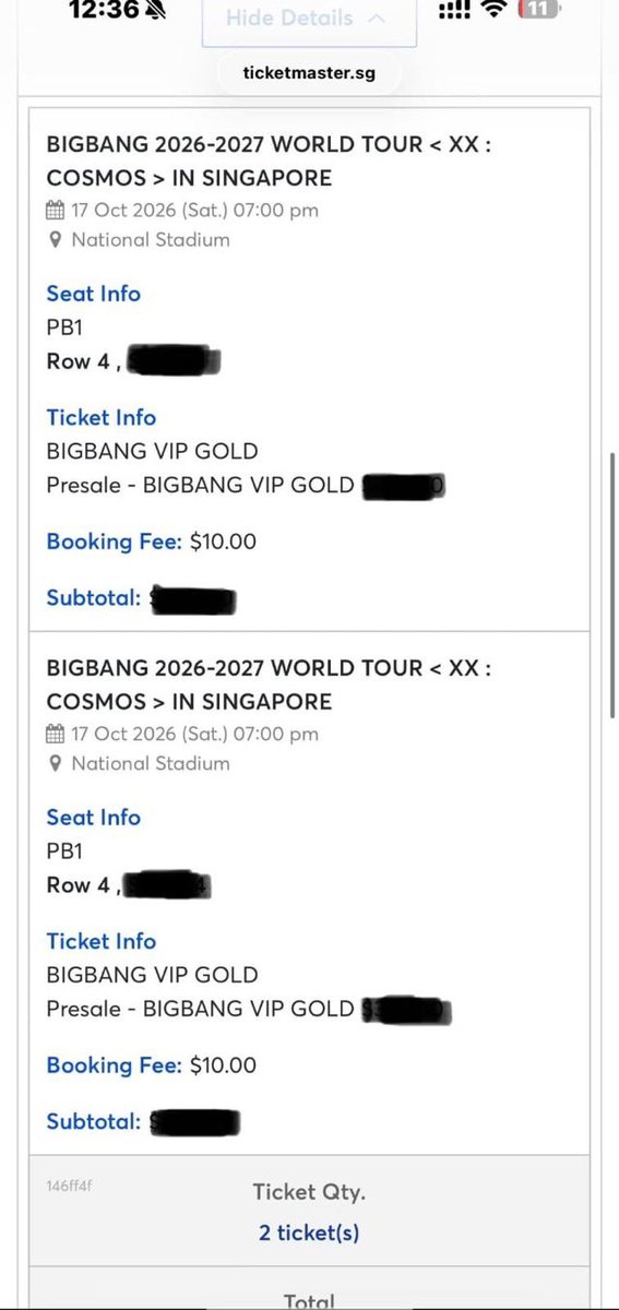 eitusvxv's tweet photo. wts sell

bigbang worldtour cosmos in singapore sg
vip ultimate 2 ticket
vip gold 2 ticket

can send thru ticketmaster account
ask price by dm plzz

#BIGBANGinSINGAPORE

.t wtb wts ticket bigbang in sg https://t.co/Ob9L8B8PLc