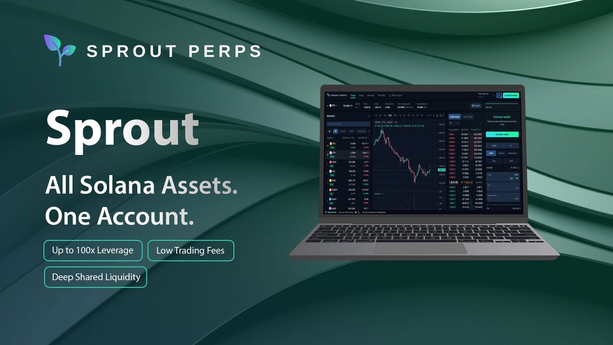 SproutPerps's tweet photo. Trade Solana perps from one account 👌

Crypto, stocks, commodities, you name it - we got it!!

What we don't have, and never will have, are manipulated crypto tokens that all the big CEXs list on a regular basis just to extract money from retail 👎

Sprout Perps DEX - https://t.co/XP97dr63Zv