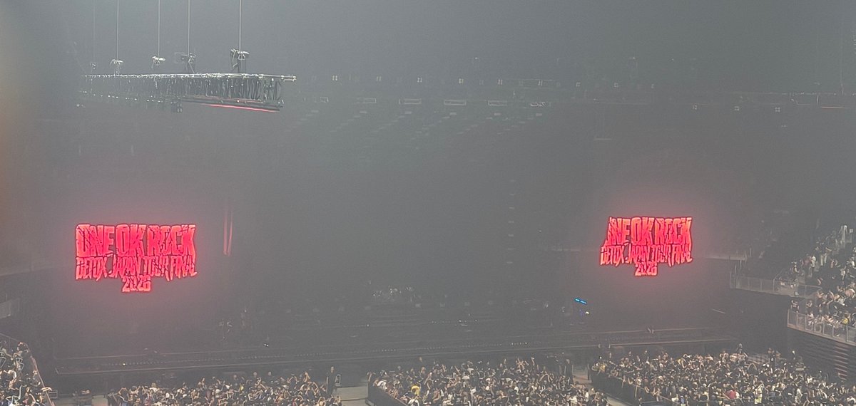Rio_515's tweet photo. ONE OK ROCK DETOX JAPAN TOUR FINAL 2026

名古屋2日目 IGアリーナ
ワンオクさん、メドレーやるとは!!
やっぱりカッコいい、声がいい♪
写真上手く撮れず悔やむ｡｡ https://t.co/UgLsCcWGNt