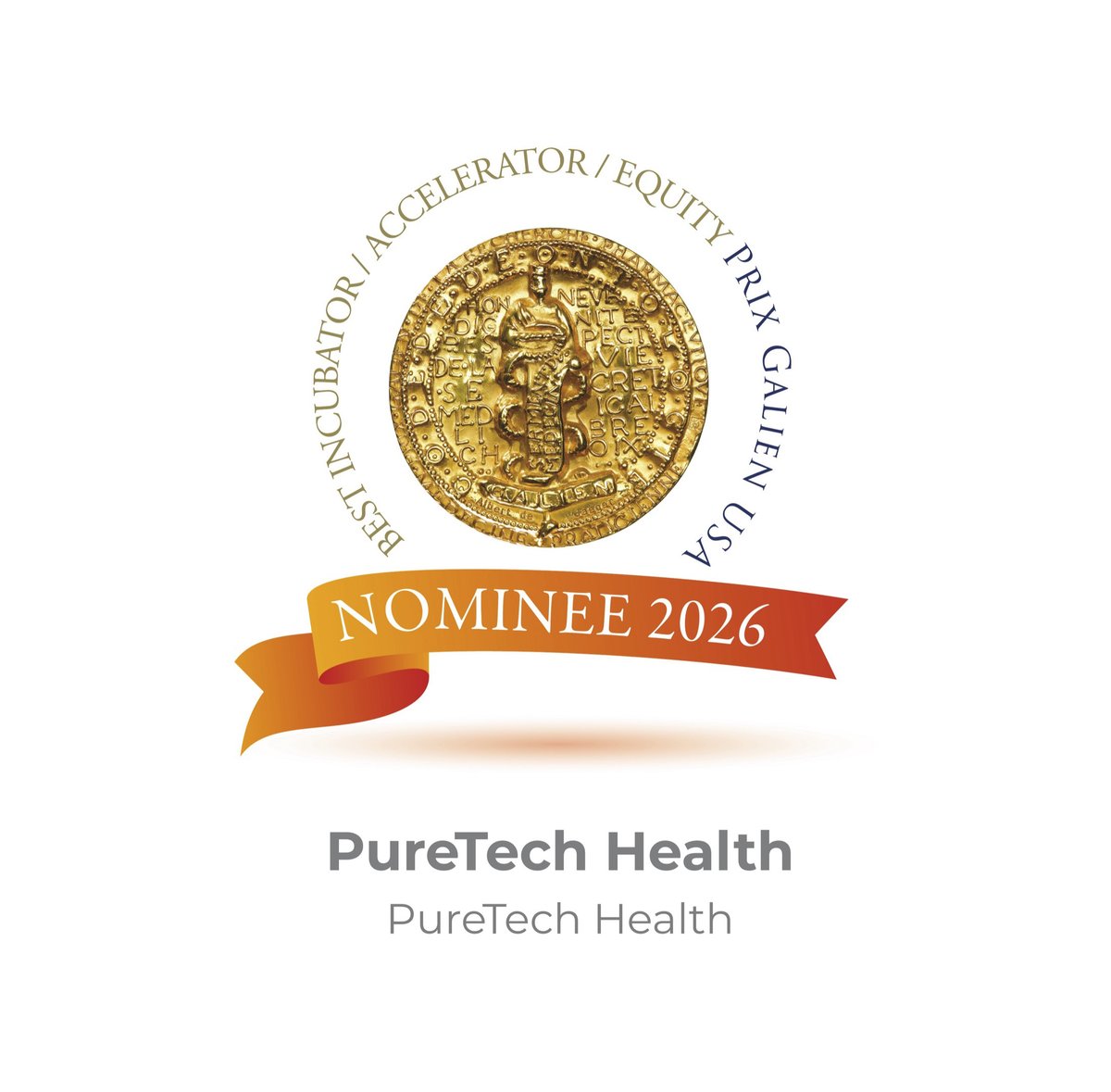 PureTechH's tweet photo. We’re honored to be nominated for a 2026 #PrixGalien USA Award in the Incubators, Accelerators and Equity category.

This recognition reflects the strength of the model we have built at PureTech to identify high-potential therapeutic opportunities, advance and de-risk them, and form dedicated companies around the most promising programs – all with the goal of bringing important new medicines to patients. We’re proud that this approach has generated a portfolio of companies and dozens of therapeutic candidates, including three that have received FDA approval.

Thank you to @GalienFdn for including us among this distinguished group of nominees. https://t.co/NZZ7JBO7d7