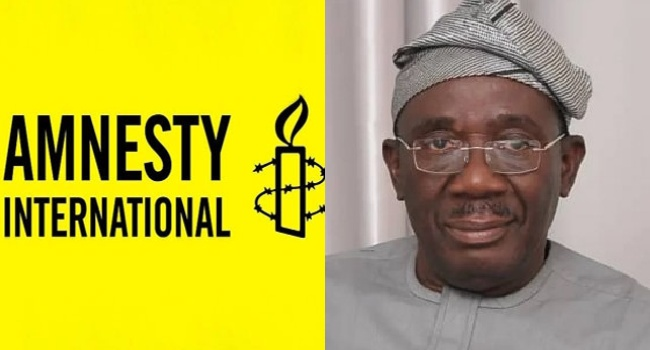 channelstv's tweet photo. ‘We’ll Use Fadahunsi As Example,’ Amnesty Vows To ‘Name And Shame’ Election Violence Advocates

Amnesty International Nigeria has vowed to make Senator Francis Fadahunsi an example in its campaign against impunity and inflammatory rhetoric by politicians, following remarks attributed to him in a viral video ahead of Saturday’s governorship election in Osun State.

https://t.co/KihtH1wD5i