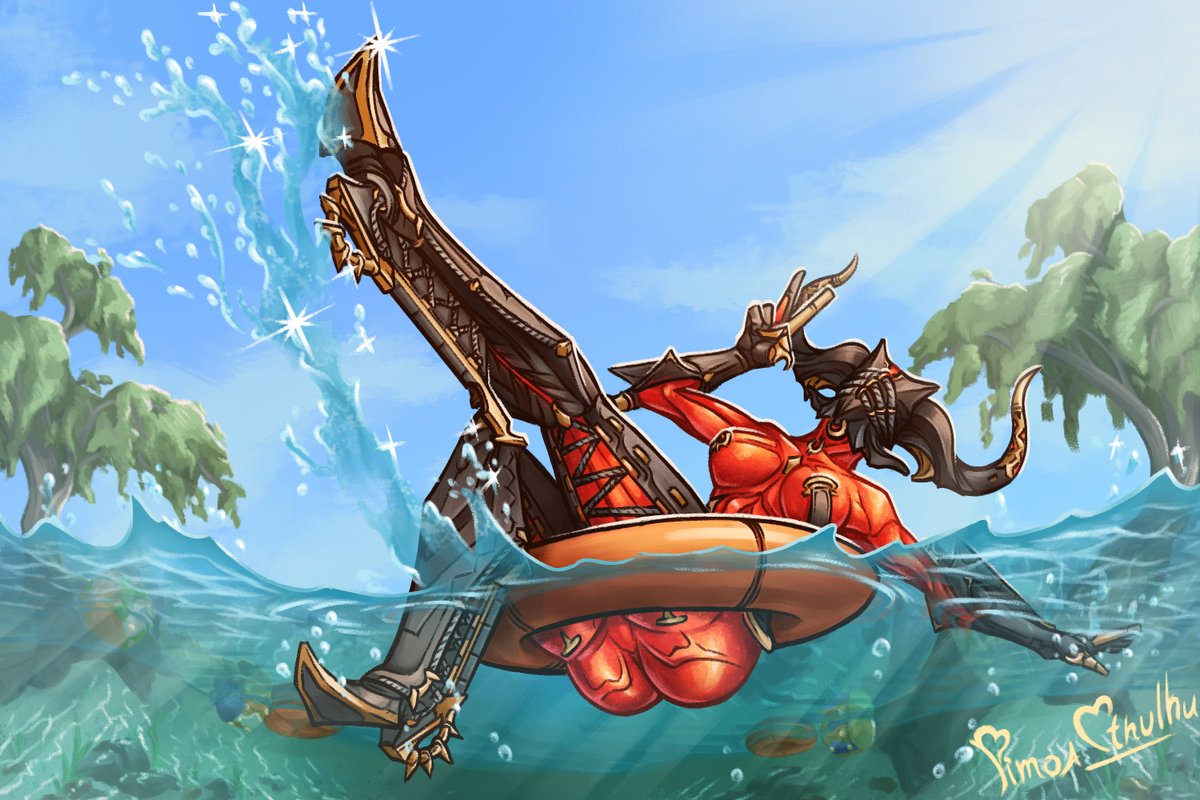 NSFWPimoa's tweet photo. Mesa on the beach
I was planning to finish the art by the beginning of dog days, but...
in short, everything went a little wrong
#WarframeFanArt #Warframe https://t.co/bhjmEplbTj