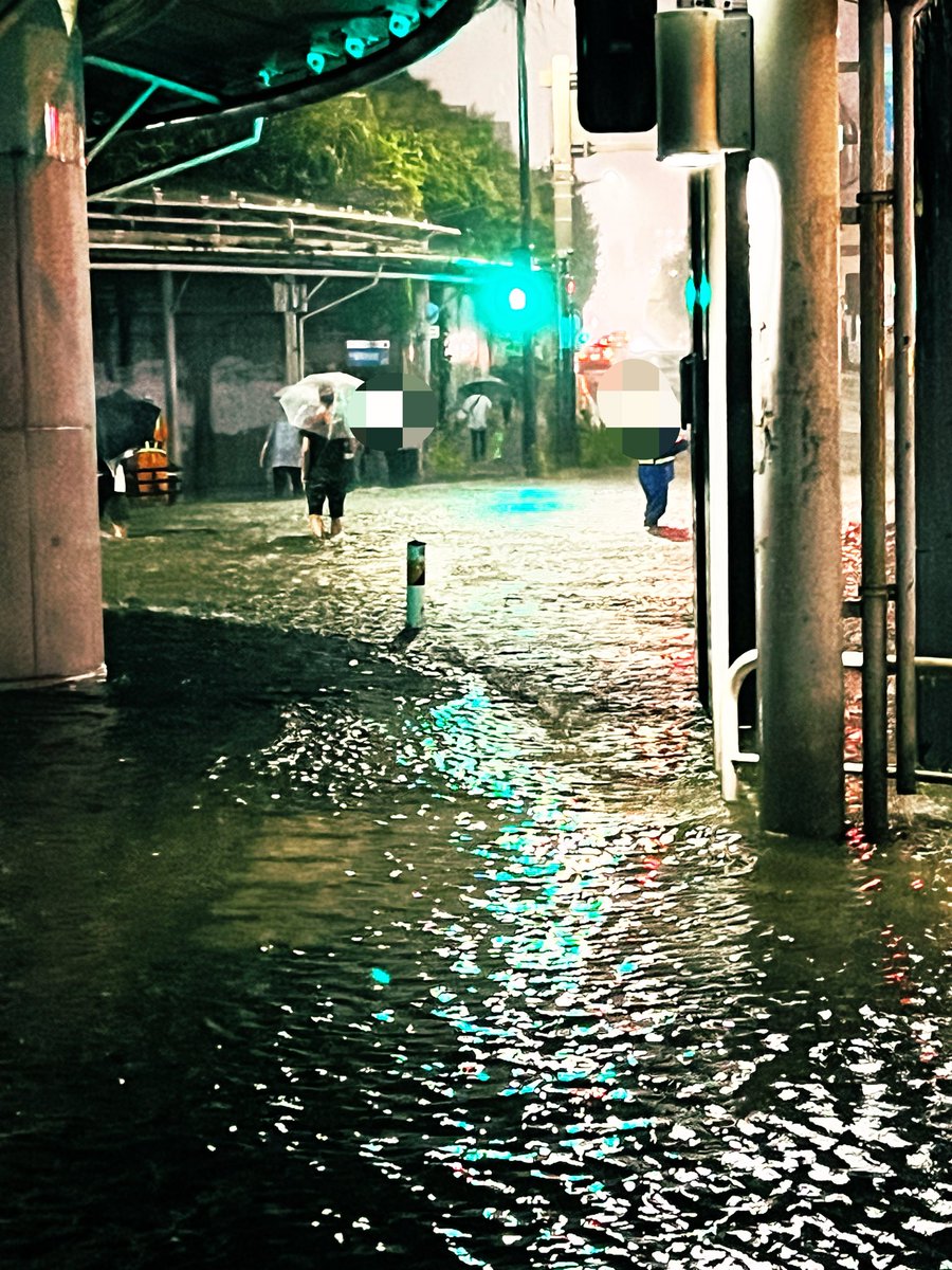 Flare_r0's tweet photo. 10キロ歩いて帰りましたよ…膝下まで水が氾濫してた。道路も線路も❌
帰る途中に何台か事故も起こってるし、家帰ったら停電だし、シャワー水だし(当たり前)
今日の不運えぐい、元気出したい、ねこちゃんとかいぬちゃんとか見たい https://t.co/QyLHeXO7j0