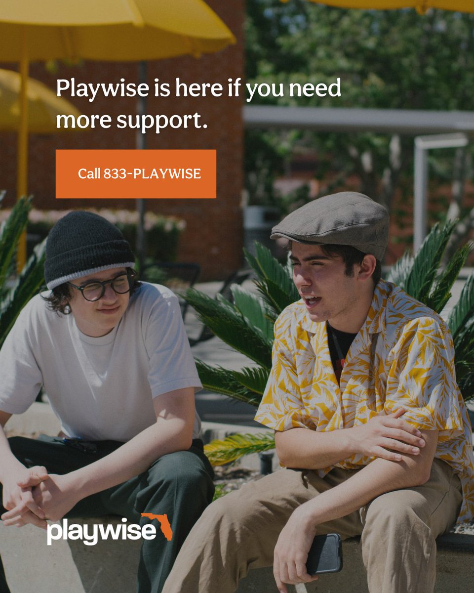 PlaywiseRg's tweet photo. What’s one way you look out for your crew during football season? 🏈

If you notice a friend betting more than usual or seeming more stressed about the outcome of a game, it might be worth checking in.

#ResponsibleGambling #GamblingAwareness #FloridaStudents https://t.co/rsgQnaZi2u