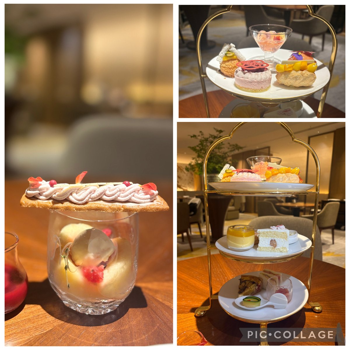 enocony's tweet photo. 桃とマンゴーのアフタヌーンティー🫖
全部綺麗で美味しかったけど
キューボくん忘れちゃった😭
そしてダイエットの道は険しい🫩 https://t.co/foTayypmrS