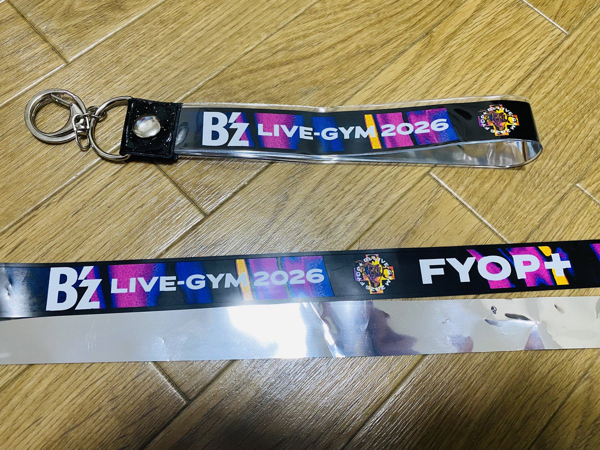 B'z LIVE-GYM 2026 FYOP+ 降ってきた銀テープをキーホルダーに。 ええ