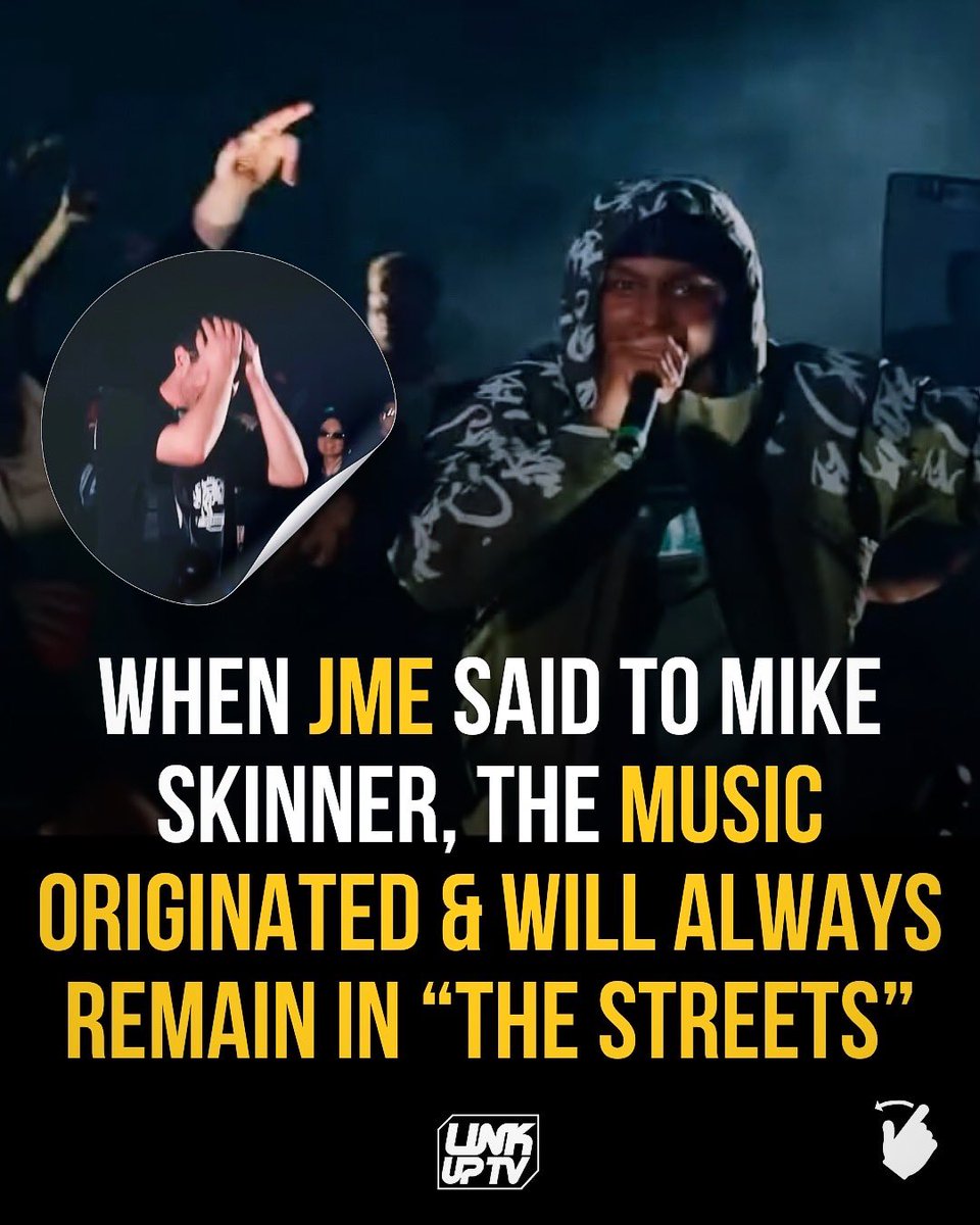 linkuptv's tweet photo. Legendary moments like this don’t happen very often 👌 💯 JME x Mike Skinner x Fred again… @JmeBBK @mikeskinnerltd @fredagainagain1 remix by overmono 

♻️ f_a_s_a_n_i https://t.co/nXksnUYncS