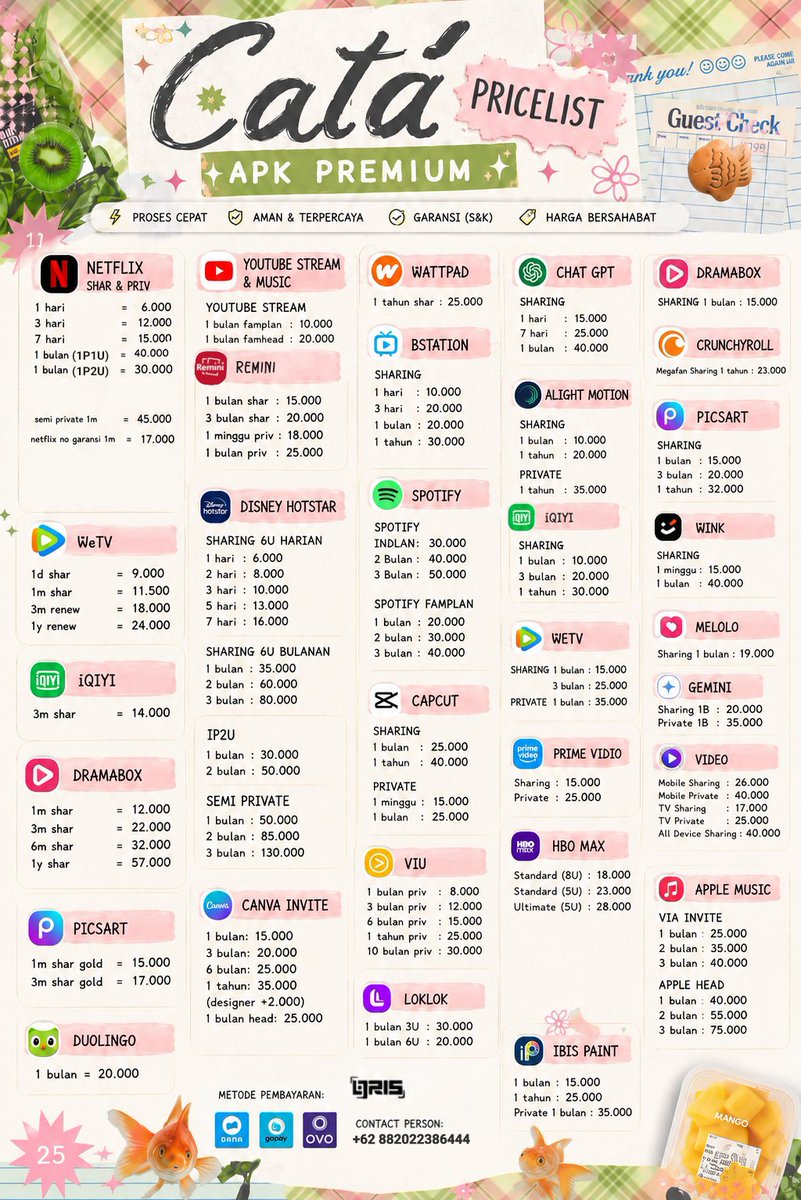 starlybums's tweet photo. @zhhennan — ☆ 🛍️Hit me up  https://t.co/9Q1g5G8fmF up for NETPLIK, PIU, SPOTIPI, dan masih banyak lagi. avaible for inrush !3! 🍅 with 800++ testimonial https://t.co/uu7fAHobfg 🪄 https://t.co/ITTqF8WORr