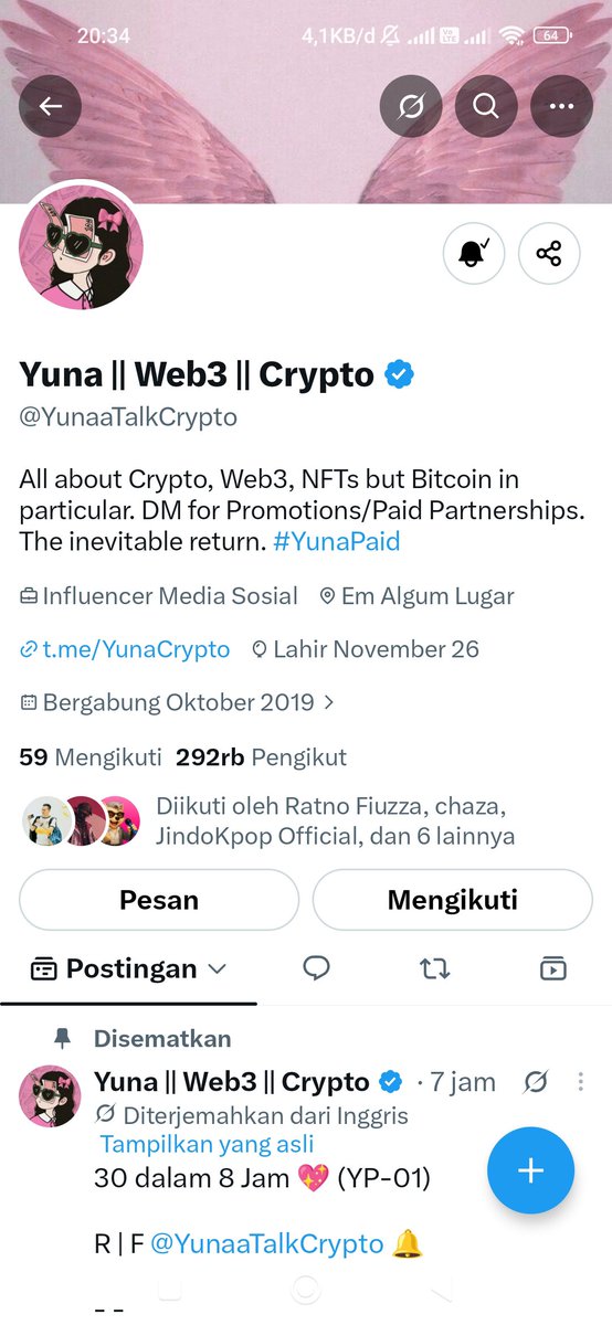 Easybayarutang's tweet photo. @Bang_Garrx @YunaaTalkCrypto Done gaes https://t.co/zl4hxBUYgJ