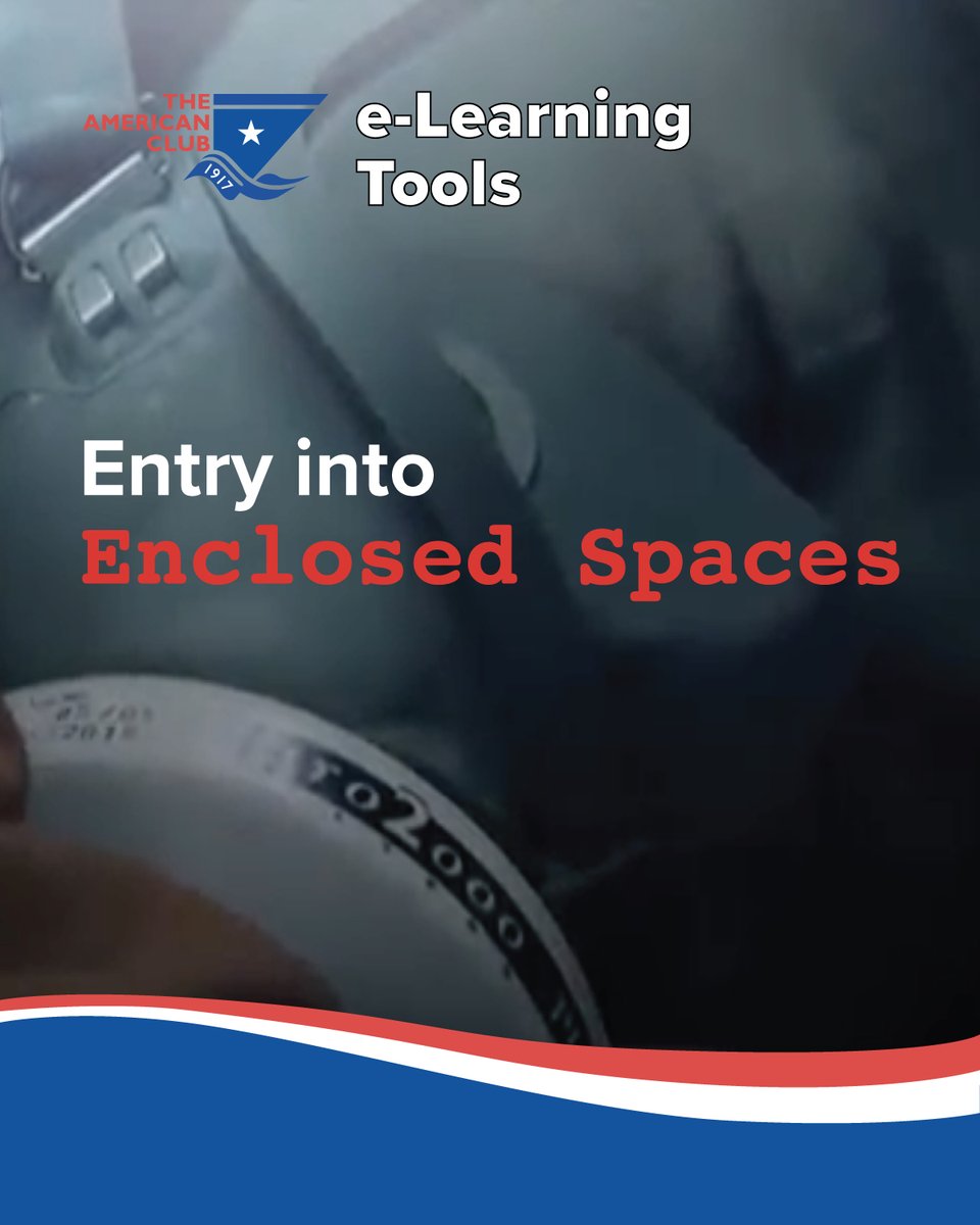 americanpandi's tweet photo. Entry into #EnclosedSpaces remains one of the most serious hazards seafarers face onboard.

#AmericanPandI's e-learning modules reinforce awareness of risks &amp; safe working practices across tank ships &amp; bulk carriers.

🔗 https://t.co/HRbE632Vhz https://t.co/SoLk53DUQi