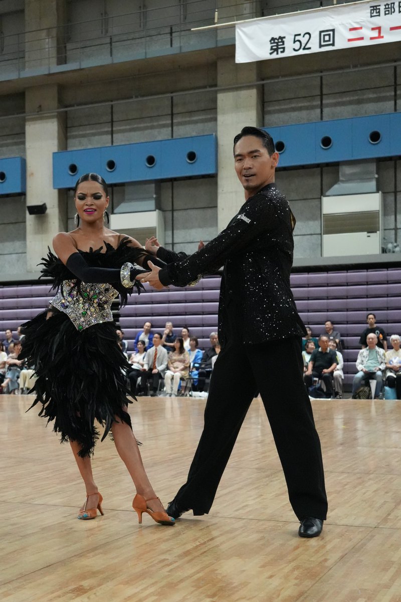 Dancesport459's tweet photo. プロラテンオープン  
第3位　佐藤　仁弥・堀田　初菜　組
第4位　三上　哲史・Jasmiya  組     
#0809岡山 #ニュースターズダンス競技大会 https://t.co/zSAwjYLL7d