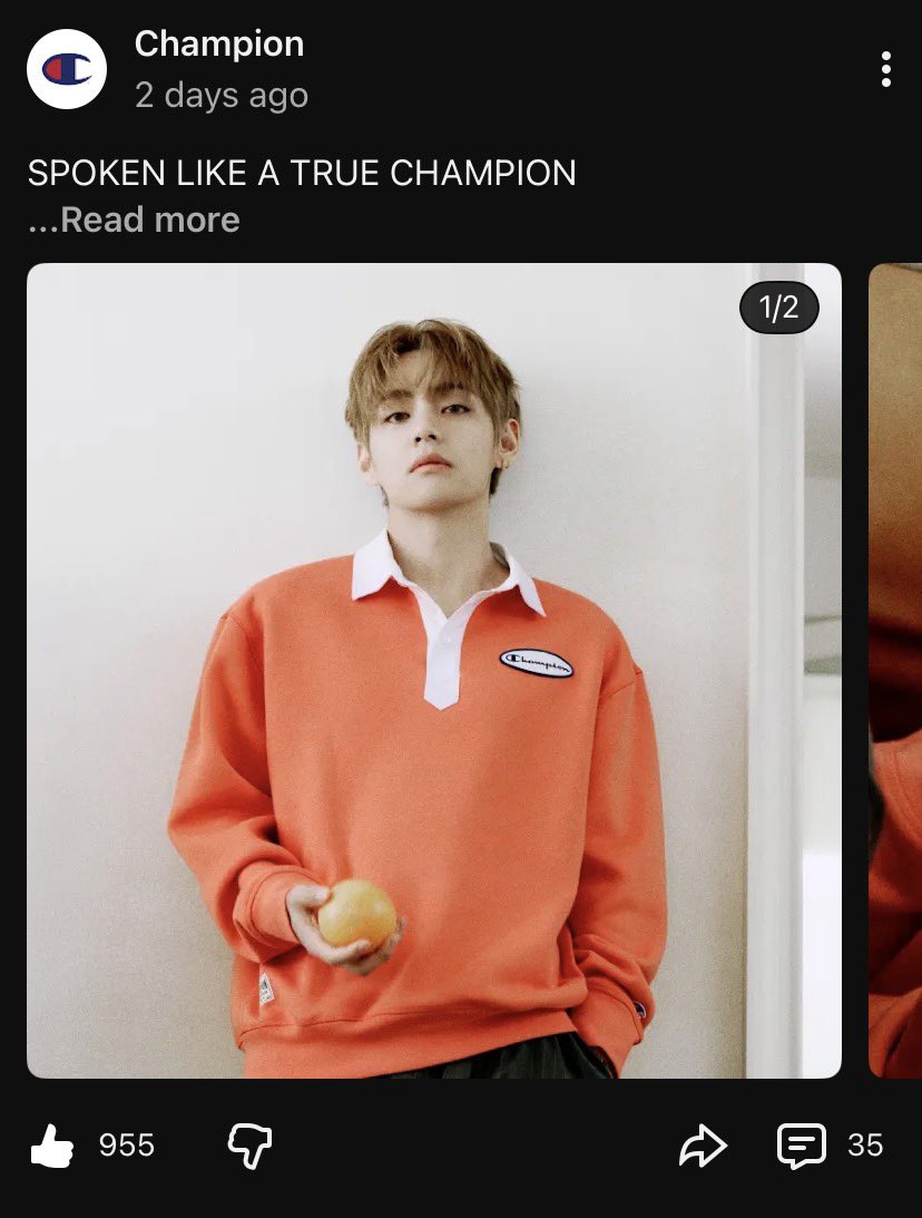 VonTidal's tweet photo. Champion has two posts for their Global Ambassador V on YouTube. 

Please engage:
1. https://t.co/SENxLpiy5R
2. https://t.co/rhwVaSHDsi

 #TAEHYUNGxCHAMPION #VxCHAMPION https://t.co/r5q3pCyIHb