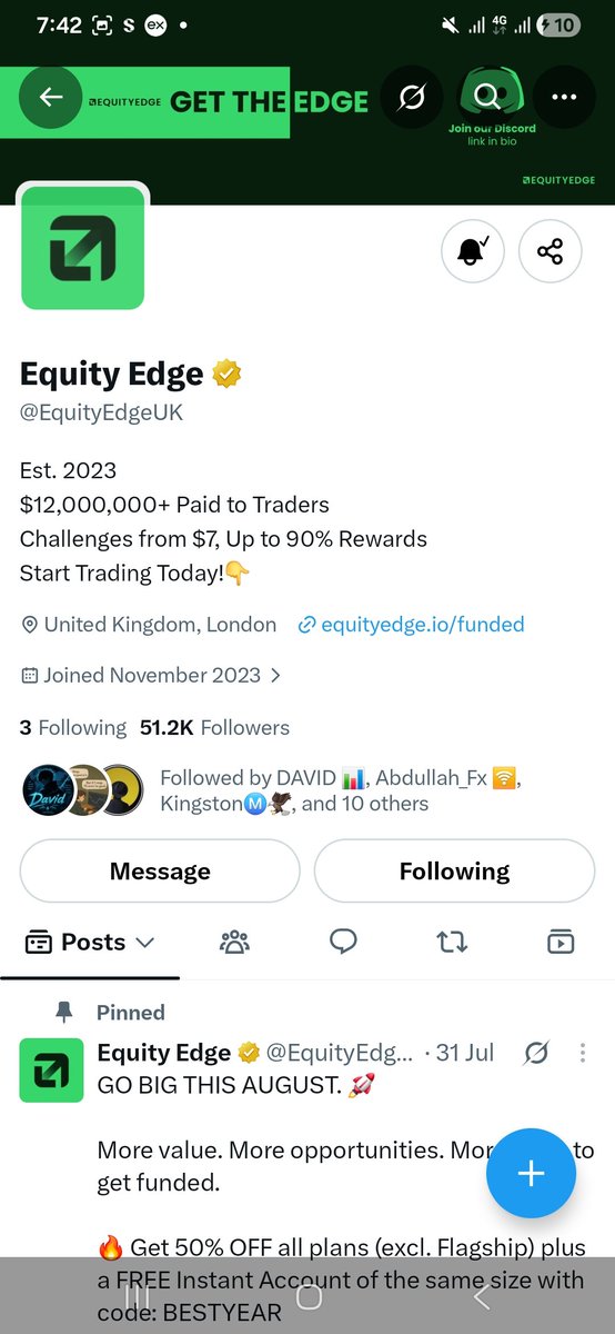 Lexton369's tweet photo. @kingstonpips @Danieltrades @berkayglife @EquityEdgeUK @theplaymakerxx @iampiercer @probernard_02 @OnlyLuso I pick no. 50 sir. https://t.co/rl2j32MqQM