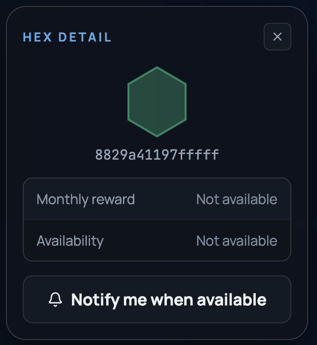 FliteGrid's tweet photo. Don't see an available hex at your location?

Fear not!  

Click "Notify me when available" and we'll email you as soon as yours opens up. https://t.co/BTlRfXyT3B