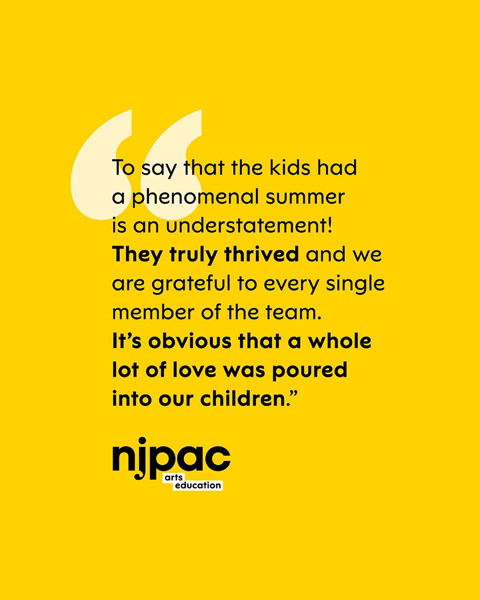 NJPACArtsEd's tweet photo. We love seeing the impact that our @njpacartsed programs have on families! Check out these testimonials from the parents of our young stars and consider signing your student up this fall! 
https://t.co/d1l8kpFWZu https://t.co/PSr2J9BxZw