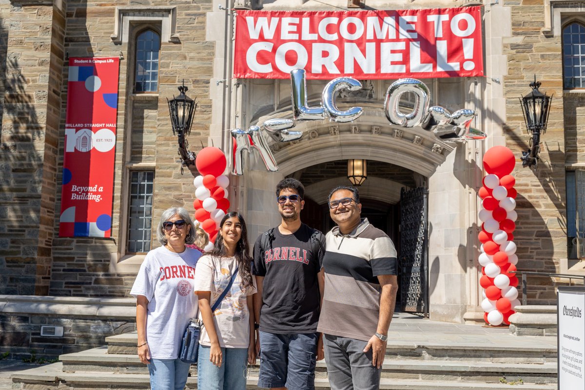Cornell's tweet photo. A total of 3,681 first-year students and 603 transfers begin moving to campus on August 17, hailing from 49 states plus Washington, D.C., Puerto Rico and American Samoa, and 62 countries.

Among the first-year students, 997 hail from New York state, 12.8% are the first in their family to attend college, and four served in the military. Among transfer students, 23 are veterans.  

“We are so excited to welcome our newest Cornellians, who will bring their own stories of curiosity and unique aspirations,” said Lisa Nishii, senior vice provost for enrollment management and undergraduate education. “Our vibrant community of faculty, staff and peers looks forward to serving as their mentors as they explore new intellectual paths, build meaningful connections and form a sense of purpose that will shape their lives at Cornell and beyond.” 

Read more: https://t.co/jaHjrtyEXx