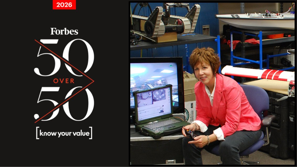 robinrmurphy's tweet photo. Just found out I’m on the same  @Forbes  50 Over 50 list as Jennifer Garner @TheJenGarner.
Me: deploys robots into disaster zones.
Her: actual Hollywood star with a baby food company on the side.
Still counting it as a win.
https://t.co/Vwxv8sRGTB https://t.co/zF59kSYwZH