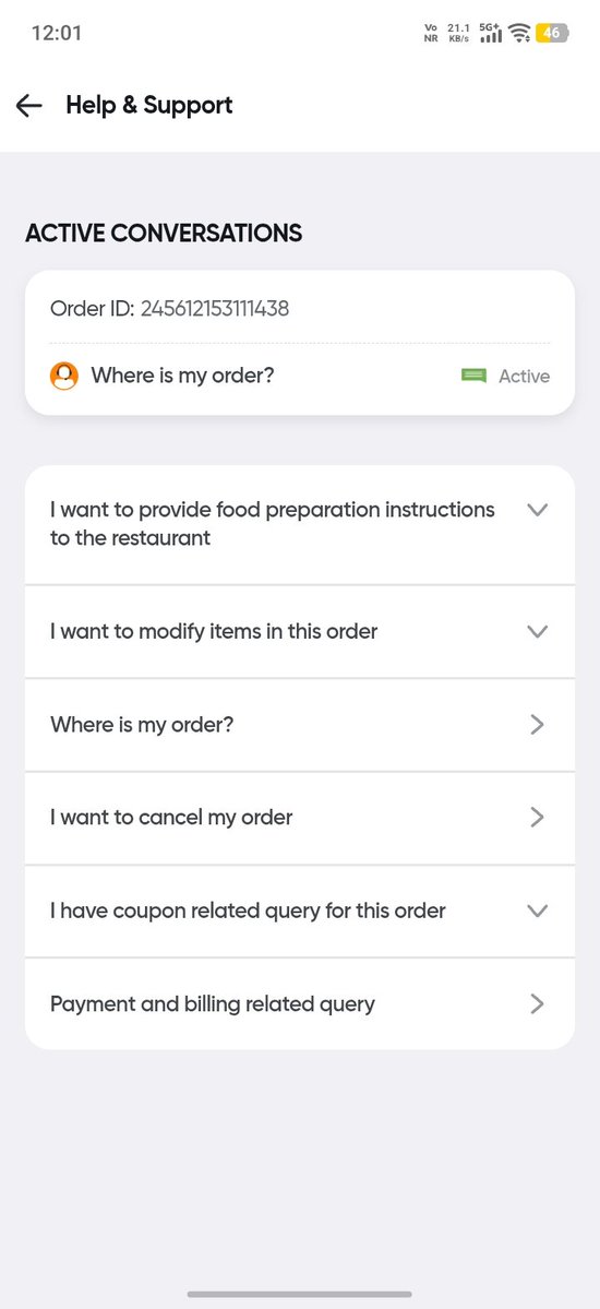 ErAtLarge's tweet photo. @SwiggyCares Not even customer service is concerned or replying https://t.co/Km7Nrzn2Mo