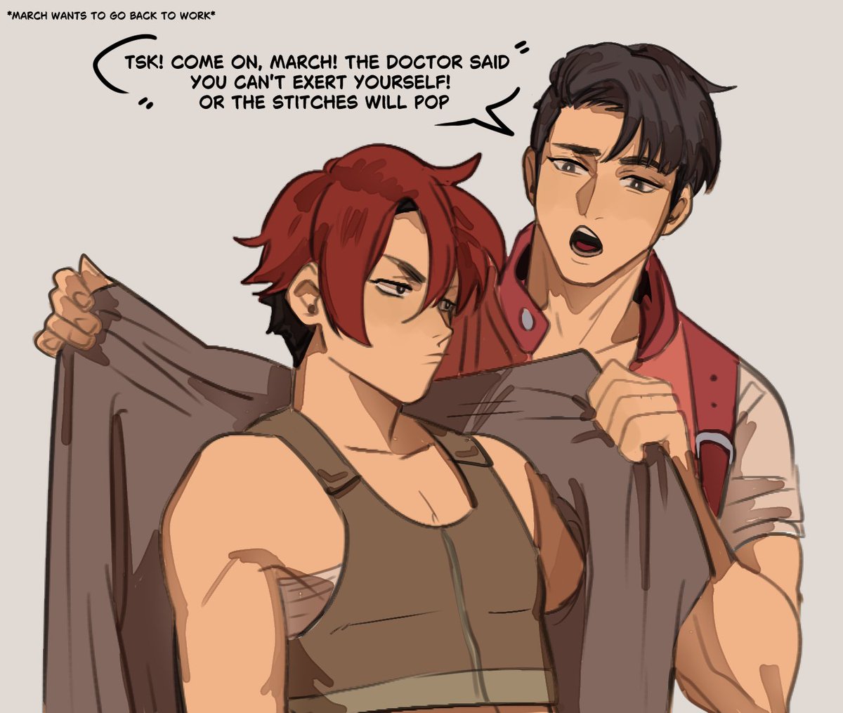 by_iuiki's tweet photo. I also imagine Olric as a really sweet and caring brother who supports March during his transition https://t.co/mpzLjZW0ej