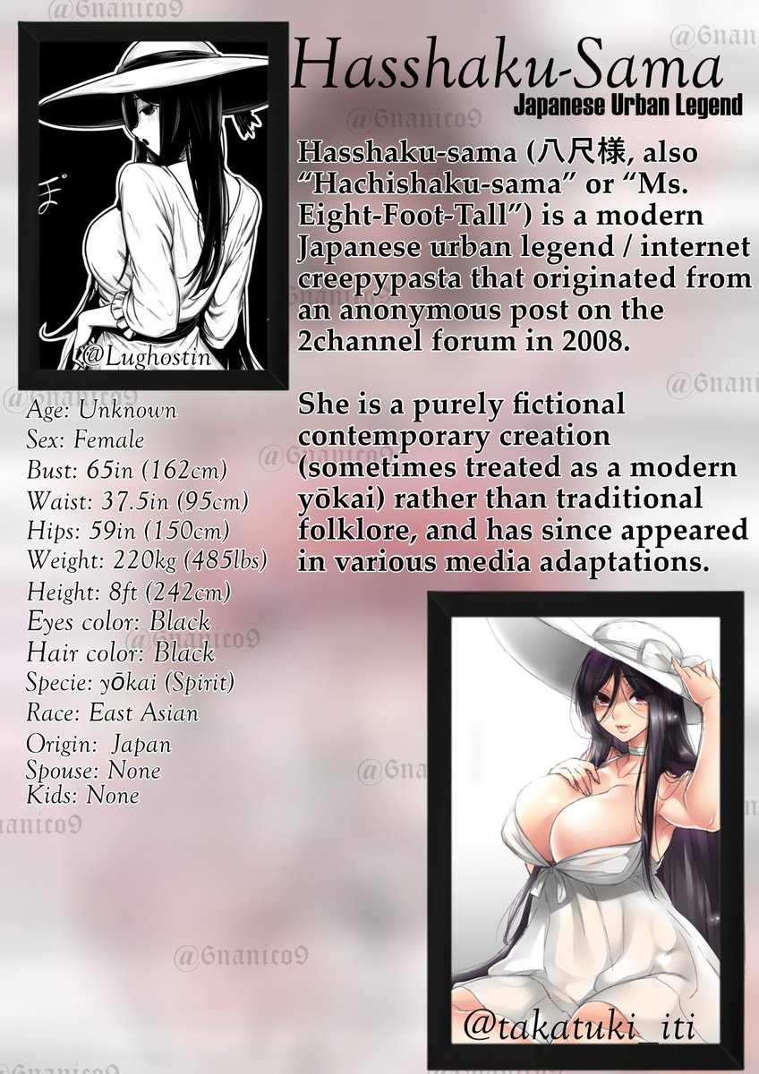 6nanico9's tweet photo. Hasshaku-Sama | Japanese Urban Legends

https://t.co/mALIWUx1X7

@Lughostin @takatuki_iti https://t.co/pni95cRfNR