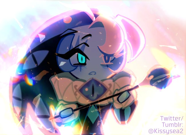 Kissysea2's tweet photo. Purelily?... 
no, Shadow Milk x You 💙🎭
#shadowmilkcookie #cookierun #crk https://t.co/Y2dUXWKO2C