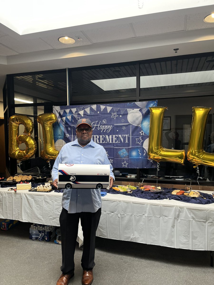 CatchTheRide's tweet photo. Congratulations to Facilities Supervisor, Bill, on his retirement after 35 years with TheRide! Thank you, Bill, for all your hard work, dedication, and commitment to TheRide and our wider community! https://t.co/ZH3aFPHvuX