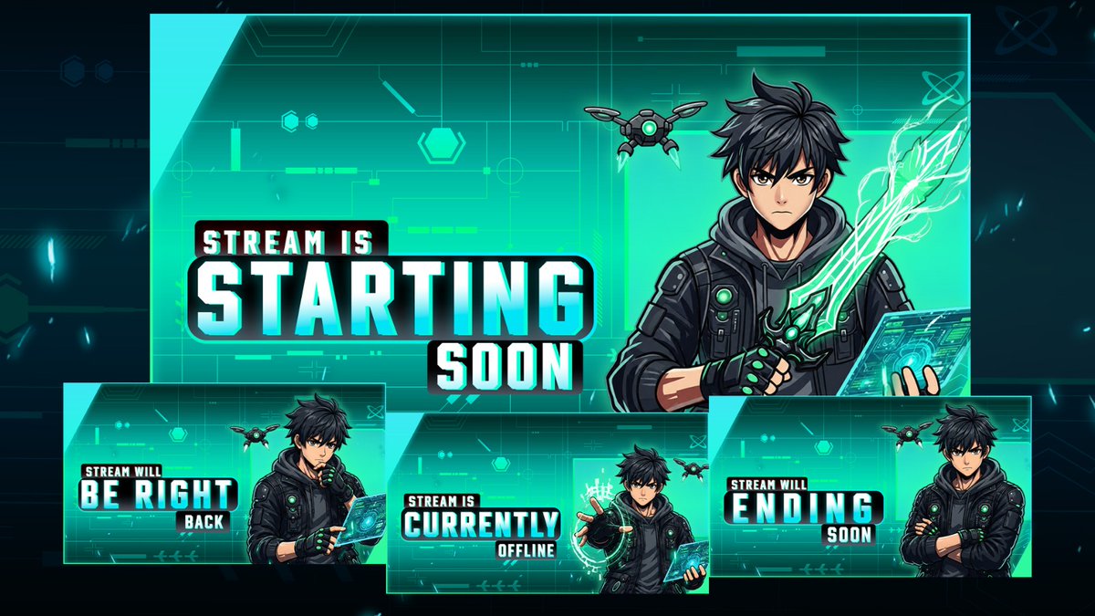 LexyRyderTV's tweet photo. Fresh new look for @Kael_Virexx! 🎮✨

Here’s the custom stream overlay set designed for Rob, including starting soon, alert boxes, chat frame, and panels. Loved working on this setup! 🔥

Go check out his live streams and support the channel:
📺 https://t.co/XtXYyUGNZB https://t.co/EUCQdbTn7g