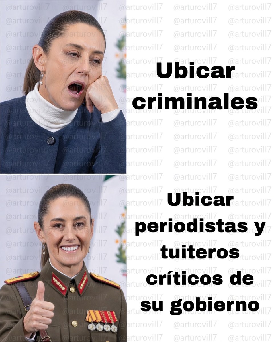 ArturoVill7's tweet photo. Las prioridades de Doña Claudia Sheinbaum https://t.co/q3gcw3Z3PQ