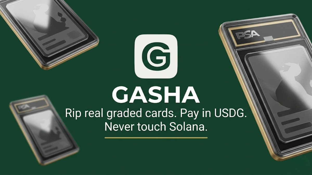gashacards's tweet photo. Any custodial operator can claim fair odds. Ours ships with the transaction hash attached. $GASHA https://t.co/GQFgPxU28e