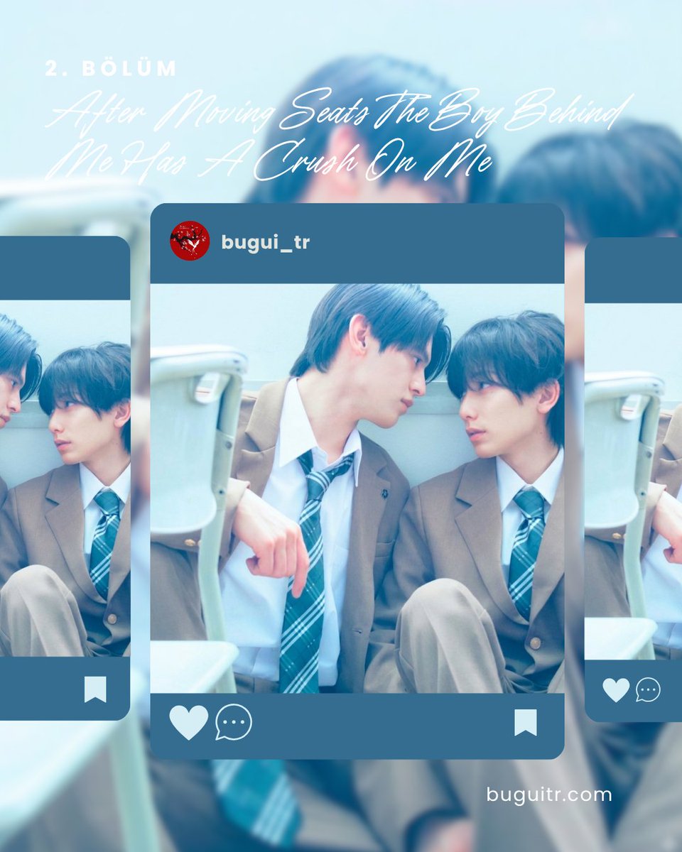 Bugui_tr's tweet photo. 🌈 After Moving Seats, the Boy Behind Me Has a Crush on Me 2. BÖLÜM 💙

Çeviri: @haitangyon

#AfterMovingSeatsTheBoyBehindMeHasACrushOnMe

Keyifli seyirler ✨
🔗: https://t.co/kNonwnEUWS https://t.co/8EBQKnPiBf