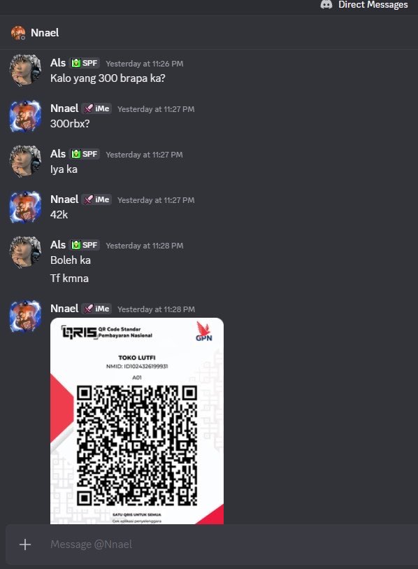 soulsshea's tweet photo. ‼️SCAMMER ROBUX

buat semua yg join server discord roblox, hati2 ya sama dua nama ini atau hafalin qris ini. nama qris nya “Toko Lutfi”. si miskin ini lagi merajalela di server2 dc. buat para buyer hati2 yaa, karena mereka pake harga pasar juga bukan under. 

#zonauang #roblox https://t.co/YGhAp5f2IZ