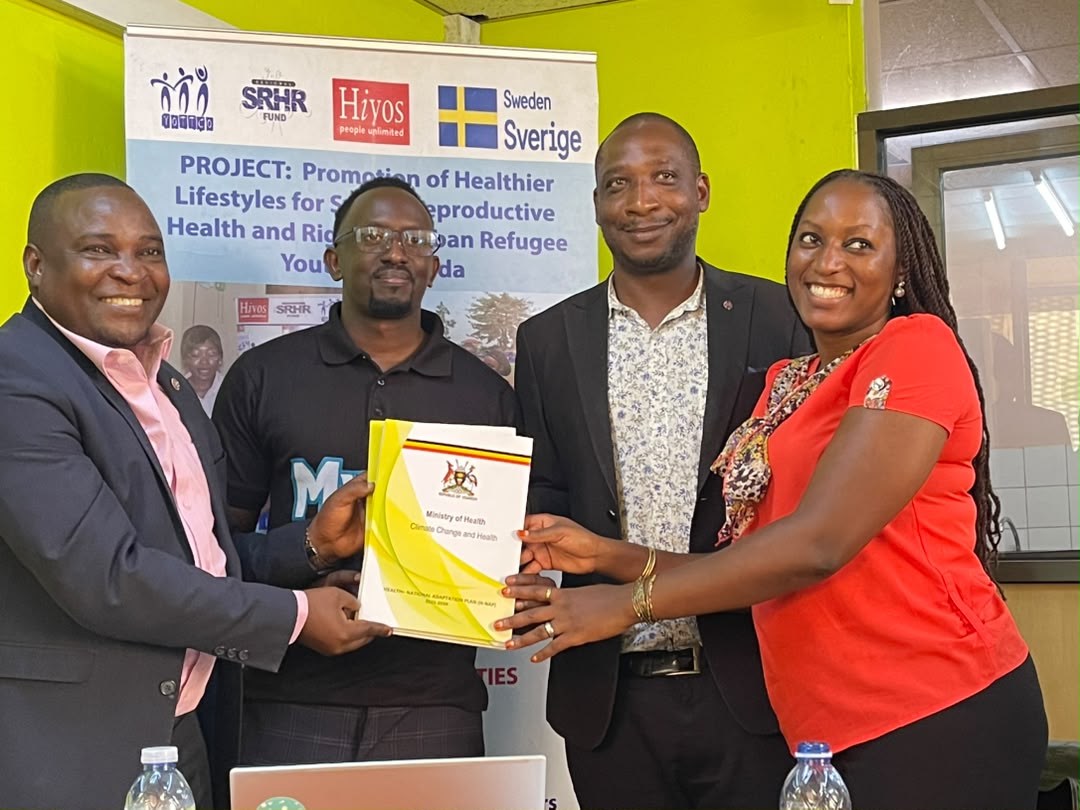 YOTTCO's tweet photo. Today , YOTTCO convened a stakeholder Dialogue on Climate Change and Health in Uganda.  Mr Raymond- ACHA asserted that  "The H-NAP gives a framework to respond to the health impacts of climate change. He urges that Our responsibility now is to translate the  framework into action https://t.co/kMPJ2OAsFz
