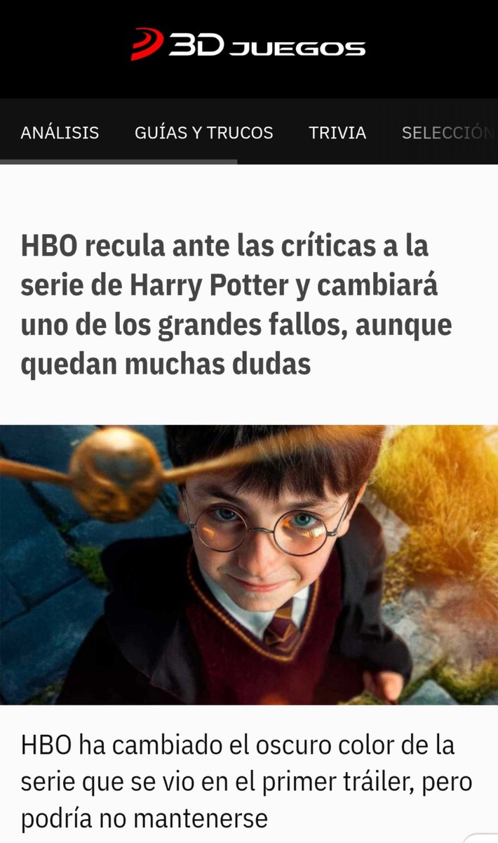 ProfesorSnape's tweet photo. Pensaba por un momento que iba a decir que HBO cambia el oscuro color de Snape. Pero no. https://t.co/TFGN8zh7YM