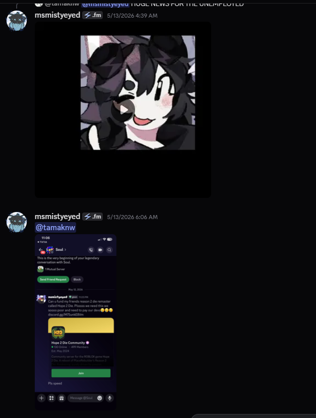 BegTxur's tweet photo. @heartofcoal_ No one asked you to DM souldrivenlove about the game. You used our game without consent to get given 5 million robux out of thin air. https://t.co/vLnM0rkMyN
