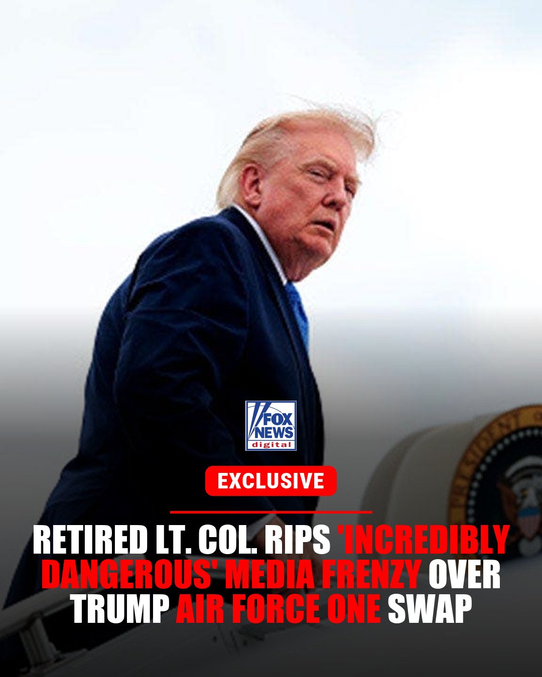 Photo: x.com Former Clinton 'Nuclear Football' Aide Warns Over Trump Air Force One Leak