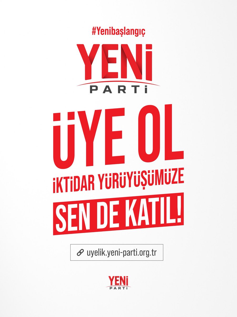 cenginyurt52's tweet photo. Yeni Parti 2 günde 100 bin üyeyi aştı.
Siyaset tarihinde böylesi büyük bir heyecan hiç olmadı.
Haydi sen de KATIL.ÜYE OL.
@eczozgurozel https://t.co/yxMWS5bPPw