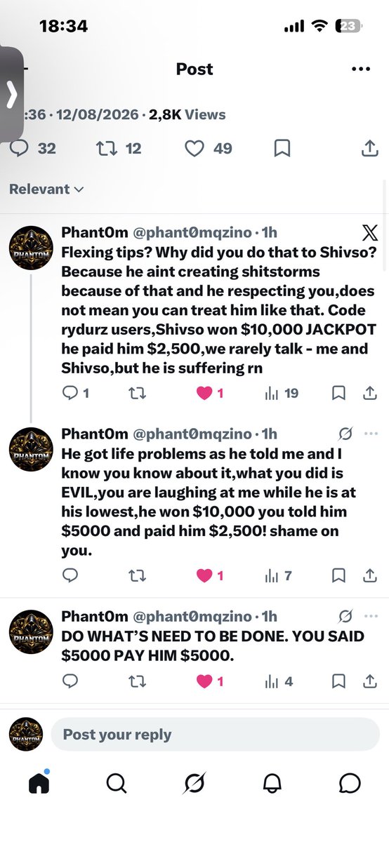 fancyheffe's tweet photo. @RawDogg209 @Roobet SPREAD THE WORD THAT LIAR IS SCAMMER https://t.co/shKCTwsmpr