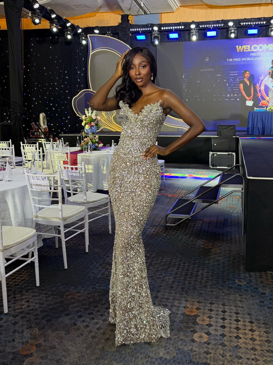 Soye_kg's tweet photo. A chapter closes, and a new one is about to begin. 🇳🇬👑

Today, I step into the Sashing Ceremony in my Miss World Nigeria national finale dress, reminded of the journey that brought me here, the dreams, the sacrifices, the prayers, and everyone who believed in me.

#MissWorld2026 https://t.co/IMZzAw8ZIt