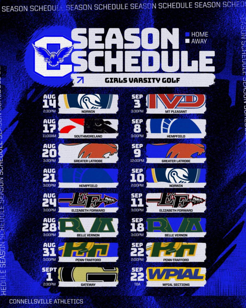 CASD_Athletics's tweet photo. Girls Varsity Golf Schedule https://t.co/ALJq5NZBXm