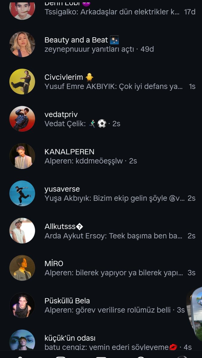 mzeinthmrror's tweet photo. senin priv dminde kimler vardir simdi https://t.co/5HEu6cIEOA