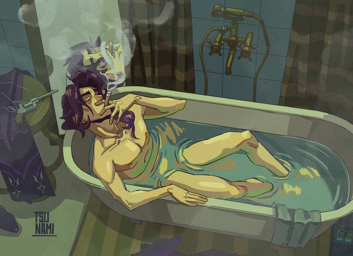 0Tsunami00's tweet photo. He's lying in the water and smoking
#Pantalone #GenshinImpact https://t.co/9nuAjTUDzf